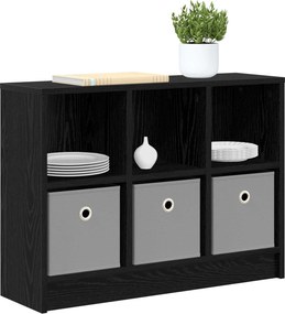 vidaXL Πλαϊνό γραφείο Μαύρη Οξυά 73,5 x 22,5 x 53,5 εκ