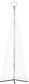 vidaXL Χριστουγεννιάτικο δέντρο LED 495 LED Ψυχρό Λευκό 300,5 εκ.