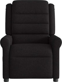 vidaXL Πολυθρόνα Μασάζ Ανακλινόμενη Μαύρη Υφασμάτινη