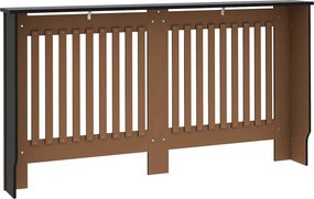 vidaXL Καπάκι Καλοριφέρ 2 τμχ. Μαύρο 152 x 19 x 81,5 cm