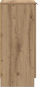 vidaXL Πλαϊνό γραφείο Artisan Oak 30 x 30 x 70 εκ. Επεξεργασμένο ξύλο