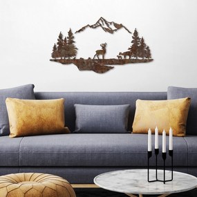 Decorative Metal Wall Accessory Rusty Landscape 1 Antiquation