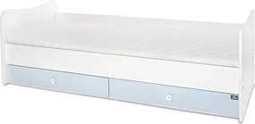 BED MINI MAX NEW 190/72 COLOUR WHITE/BABY BLUE