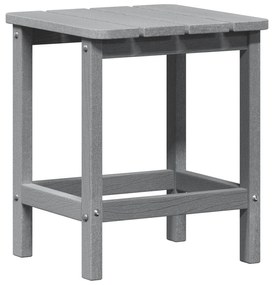 vidaXL Τραπέζι Παγκάκι Adirondack Ανοιχτό Γκρι 38x38x45 εκ HDPE