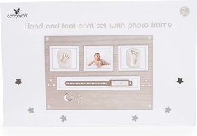 Hand and foot print set with photo frame