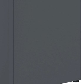 vidaXL Σχέδιο & βάση αποθήκευσης Ανθρακί 15.5 x 15.5 x 49 εκ Ατσάλι