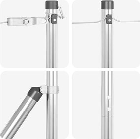 vidaXL Στύλος Περιφράξεων 52 pcs Γκρι 3,2 x 3,2 x 170 εκ