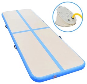 Στρώμα Ενόργανης Φουσκωτό Μπλε 300 x 100 x 10 εκ. PVC με Τρόμπα   - Γκρι