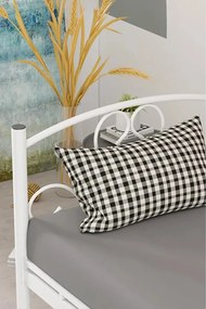 Stewehome Μονό κρεβάτι με λουλουδάτο σχέδιο μοντέρνο -λευκό 120x200 cm