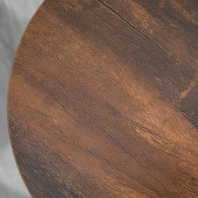 HOMCOM Σετ από 2 σκαμπό μπαρ σε βιομηχανικό στυλ, ατσάλινο πλαίσιο, υποπόδιο, 42 x 42 x 65 cm