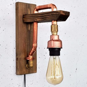 Φωτιστικό Τοίχου - Απλίκα Lacop 791EVL1605 22x10x30cm 1xE27 200W Rose Gold Opviq