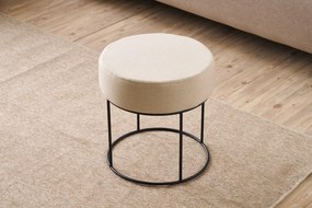 Πουφ Σκαμπό Κρέμα DIDIM 40x40x40