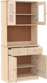 vidaXL Ντουλάπι ALTA 77 x 35 x 165 εκ. από Μασίφ Ξύλο Πεύκου