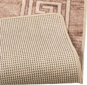 vidaXL Χαλί Runner MARSA Λευκό 50 x 200 εκ. Πολυέστερ και PVC