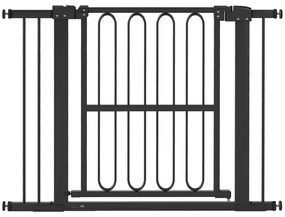 PawHut Πόρτα ασφαλείας σκύλου, 76-104 cm Πόρτα ασφαλείας χωρίς βίδωμα, Πόρτα ασφαλείας σκάλας