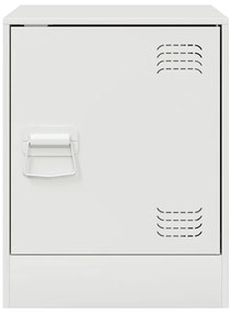 vidaXL Κομοδίνα 2 τεμ. Λευκό 34,5 x 39 x 44 εκ. από Χάλυβα