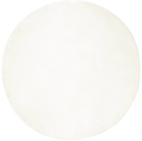 vidaXL Χαλιά Ψεύτικου Κουνελιού Olite Κρεμ Ø 80 εκ. Πολυεστέρας