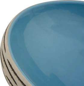 vidaXL Νιπτήρας Οβάλ Πολύχρωμος 59 x 40 x 15 εκ. Κεραμικός