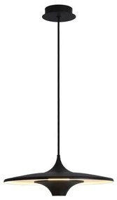 Κρεμαστό Φωτιστικό Οροφής LED 19W Φ42cm Rene Viokef-4319501-Μαύρο 4319501