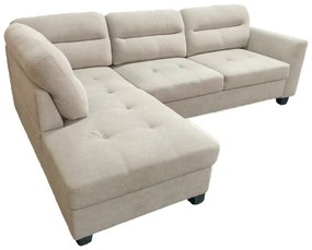 Intrahome Γωνιακός καναπές δεξιά γωνία Camile Intrahome ύφασμα σε μπεζ απόχρωση 270x174x95εκ | SKU: INTRAPA-482111115