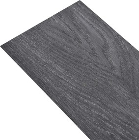 vidaXL Πλάκες Δαπέδου 18 pcs Μαύρο και Λευκό 2,51 m² PVC