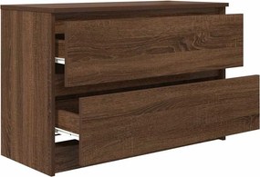 vidaXL Έπιπλο Τηλεόρασης Καφέ Δρυς 80x35x54 εκ. Επεξ. Ξύλο