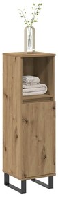 vidaXL Ντουλάπι μπάνιου Δρυς τεχνίτης 30x30x100 cm Κατασκευασμένο ξύλο