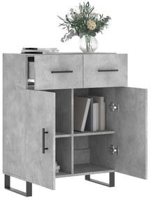 vidaXL Ντουλάπι Γκρι Σκυροδέματος 69,5x34x90 εκ. Επεξεργασμένο Ξύλο