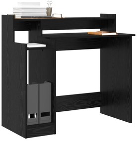 vidaXL Γραφείο Μαύρη δρυς 97 x 45 x 90 εκ. Επεξεργασμένο ξύλο