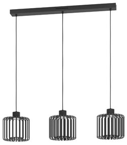 Φωτιστικό Οροφής - Ράγα Ginestrone-Z 900724 90x20x110cm Led IP20 Black Eglo