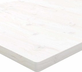 vidaXL Επιφάνεια Τραπεζιού Τετράγωνη Λευκή 80x80x2,5 εκ. Μασίφ Πεύκο