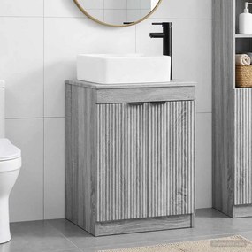 vidaXL Σετ Επίπλων Μπάνιου Γκρι Sonoma Επεξεργασμένο Ξύλο