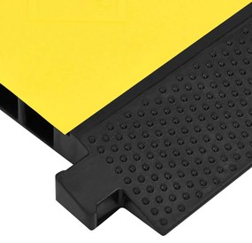 vidaXL Προστατευτικό Κανάλι 5 Αγωγών Επιδαπέδιο 90 εκ. από Καουτσούκ