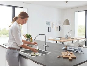 Μπαταρία κουζίνας με σπιραλ Grohe Blue Home-Ashmi Mat