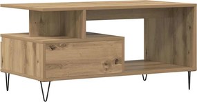 vidaXL Τραπεζάκι Σαλονιού τεχνίτης Δρυς 90x49x45 εκ. Επεξεργασμ. Ξύλο