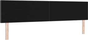 vidaXL LED κεφαλάρι Σκούρο Γκρι 200 cm Υφασμάτινο Κορντουρά