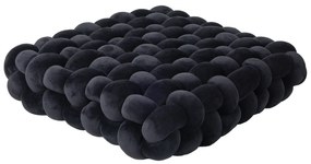 Διακοσμητικό Μαξιλάρι Βελούδινο 40x40x12εκ. Deco 2281 Μαύρο Das Home