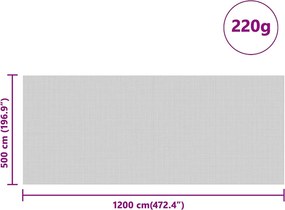 vidaXL Κάλυμμα σιλό Πράσινο 12 x 5 μ HDPE