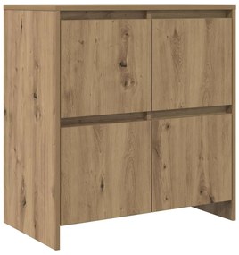 vidaXL Παραδοσιακά Πλευρικά Έπιπλα 2 pcs artisan δρυς 70 x 41 x 75 εκ.