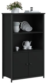 vidaXL Ντουλάπι Μαύρο 62 x 32 x 103,5 εκ. από Επεξεργασμένο Ξύλο