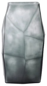 Βάζο Γυάλινο Roche 17x12,5xH31cm Grey Glass