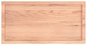 vidaXL Πάγκος Μπάνιου Αν. Καφέ 100x50x(2-4) εκ. Επεξεργ. Μασίφ Ξύλο