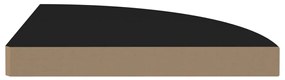 vidaXL Ράφια Τοίχου 4 τεμ. Μαύρα 35x35x3,8 εκ. από MDF
