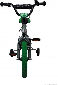 Sports 14 Inch 22 cm Boys Coaster Brake Grey/Green