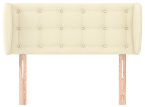 Κεφαλάρι με Πτερύγια Κρεμ 103x23x78/88 εκ. Συνθετικό Δέρμα 3117230