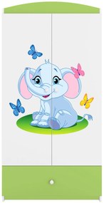 Ντουλάπα Babydreams Cartoon-Prasino-Elephant