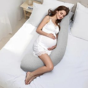 VEVOR Pregnancy Pillows L-Shaped Pregnant Maternity Pillow Soft &amp; Breathable