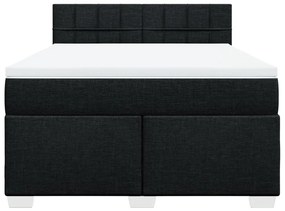 ΚΡΕΒΑΤΙ BOXSPRING ΜΕ ΣΤΡΩΜΑ ΜΑΥΡΟ 140X200 ΕΚ. ΥΦΑΣΜΑΤΙΝΟ 3288213