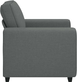 vidaXL Πολυθρόνα Σκούρο Γκρι 100x77x82 εκ. Ύφασμα