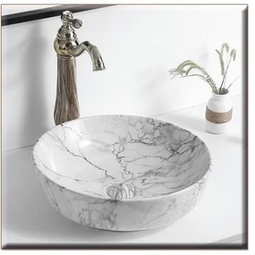 SOLANTE-2 420*420*140 ΝΙΠΤΗΡΑΣ  DECOR GREY-LIGHT  ΜΑΡΜΑΡΟ-87-8428